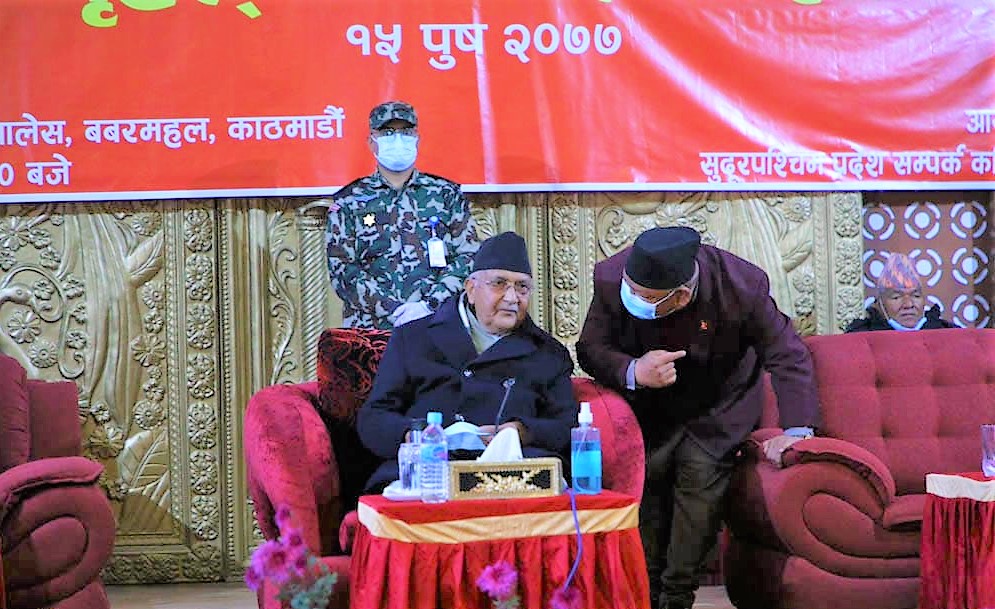 प्रचण्डको ध्यान कसरी सत्ता कब्जामा गर्ने भन्नेमा छः ओली 